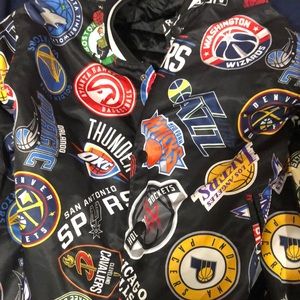 NBA team button up puffer jacket
